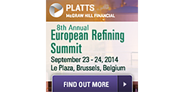 Platts 8th European Refining Summit – Brussels – 23 & 24 September, 2014